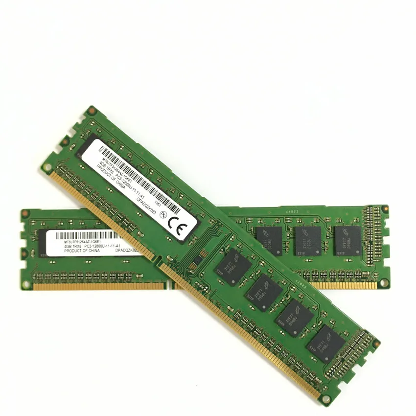Микросхема Micron двухканальная 4G 4GB PC3 1600 MHZ оперативная память для настольного