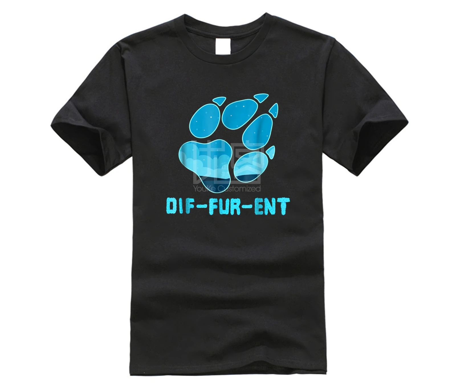 Брендовая мужская рубашка пушистая рассеянный волк собака Лапа футболка - купить