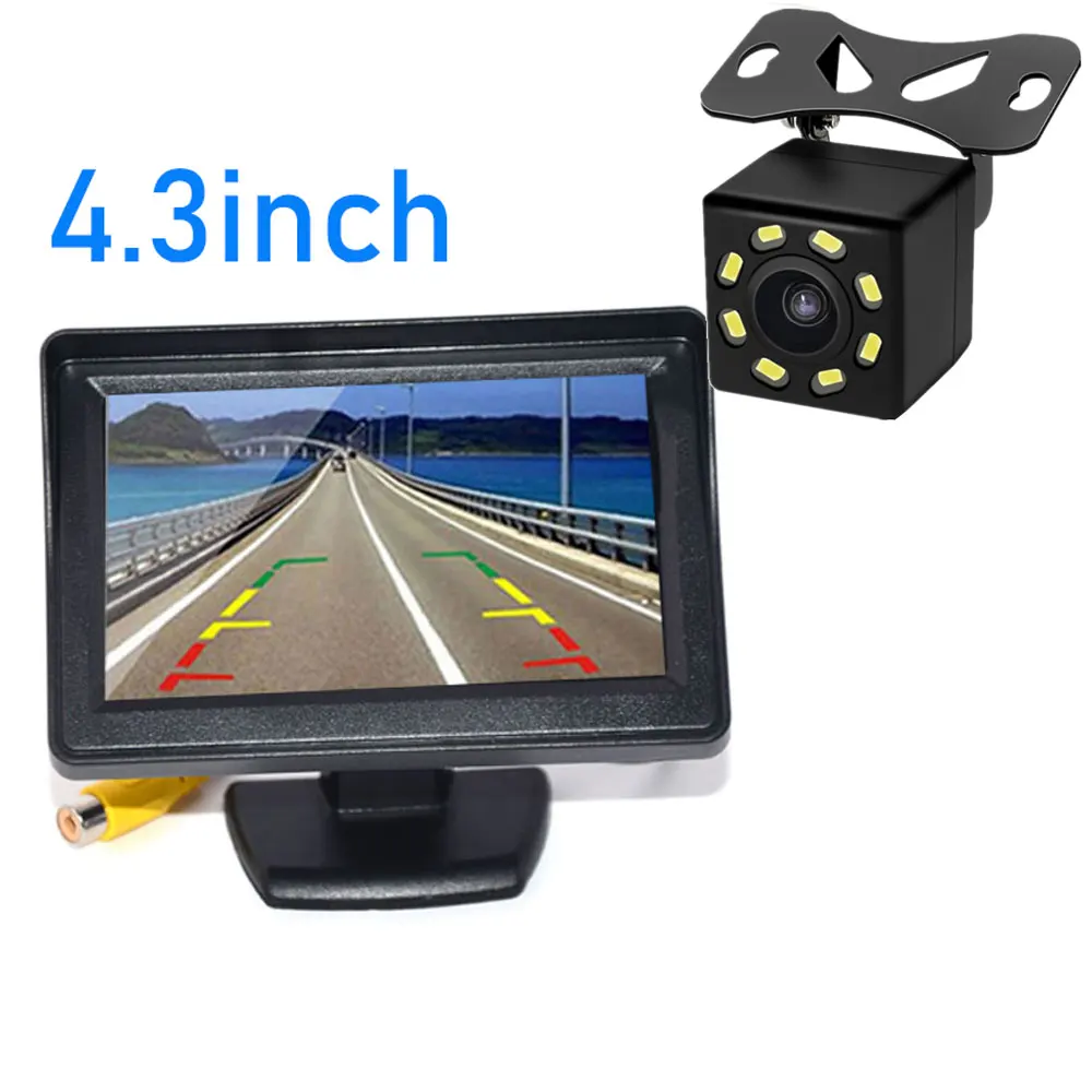4.3inch camera Автомобильный монитор 4,3 или 5 дюймов TFT lcd камера заднего вида IR универсальное зеркало парковочные системы для Chevrolet: Cruze/Epica/Aveo/Malibu - Цвет: 4.3inch camera
