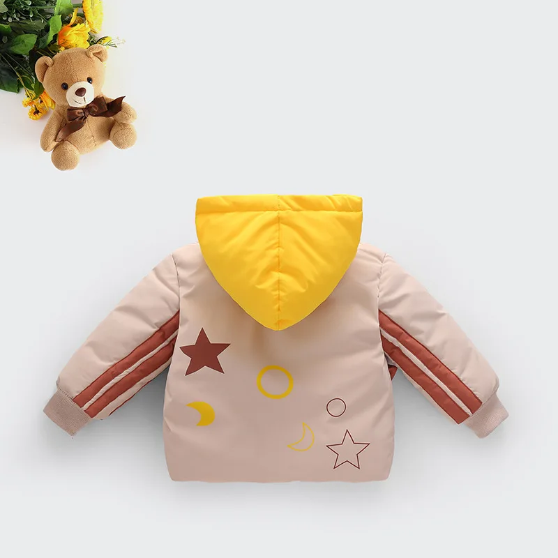 Детская зимняя куртка для девочек и мальчиков Повседневное пальто с капюшоном