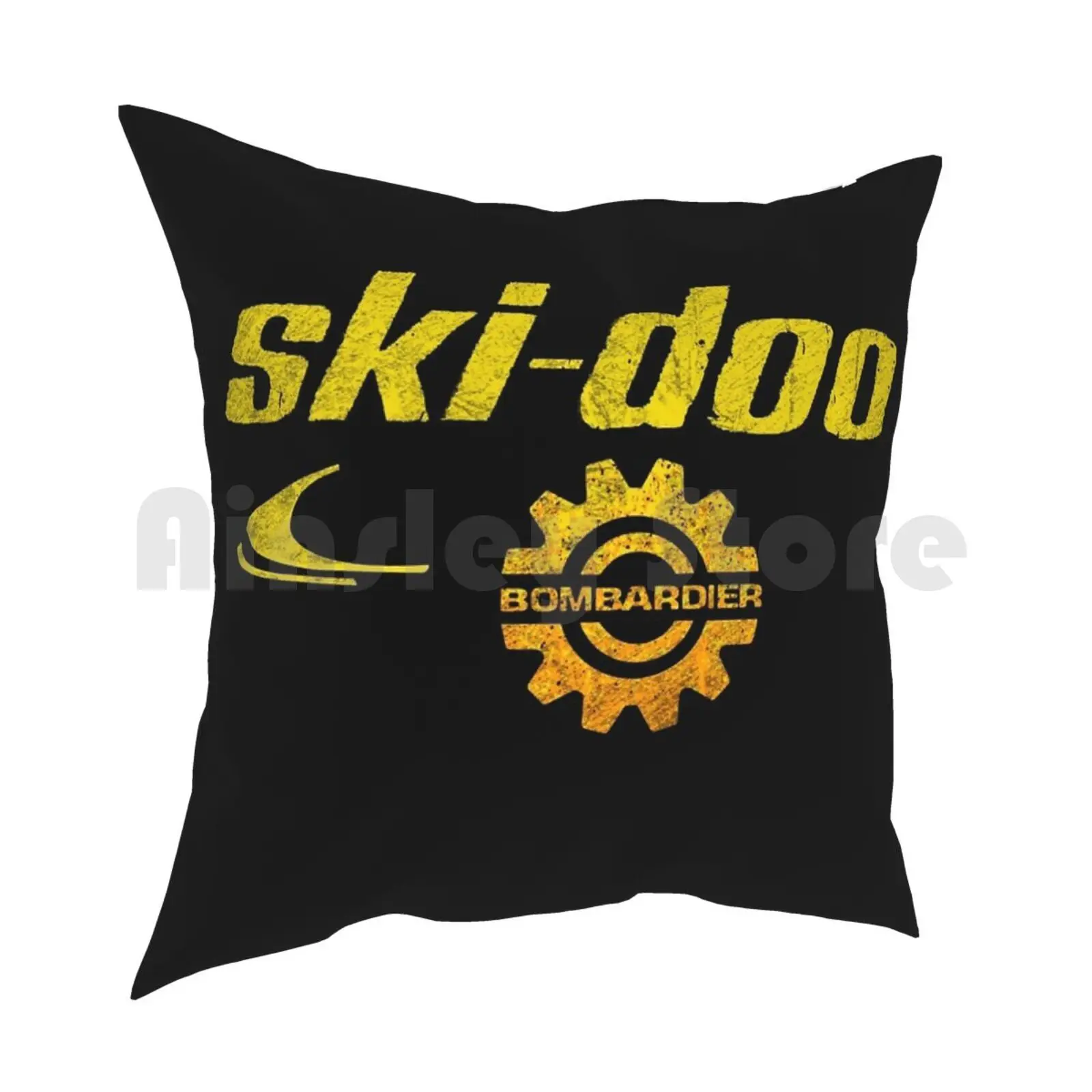 Винтажная подушка для снегоходов Ski Doo домашняя мягкая с рисунком винтажный