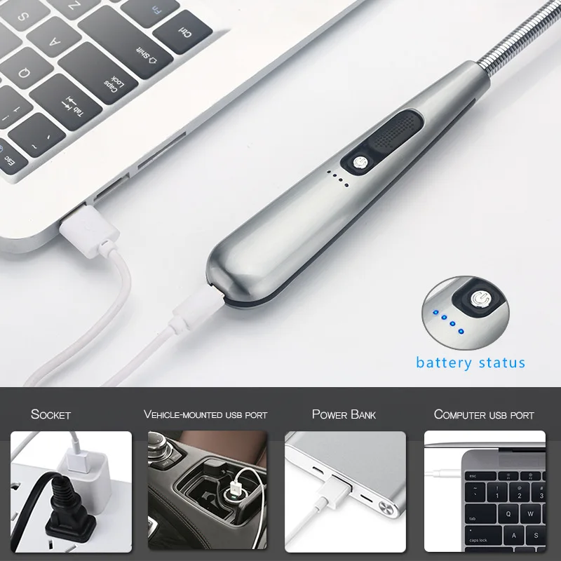 Электрическая зажигалка для барбекю с зарядкой от USB возможностью поворота на 360