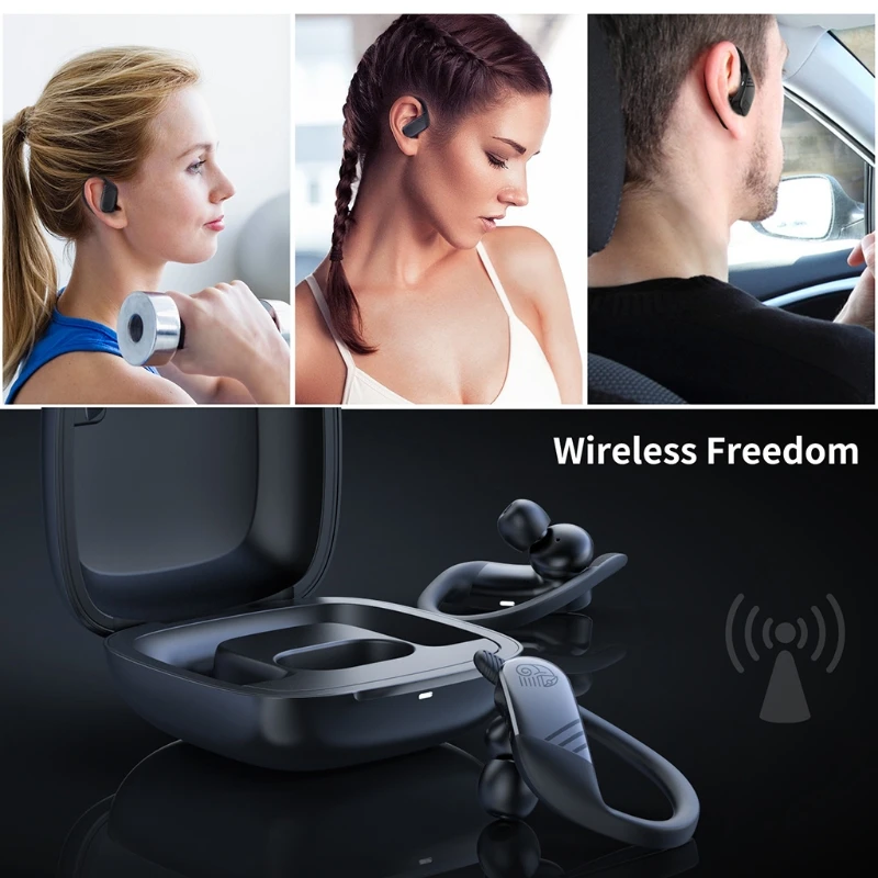 

K92F Wireless Earbuds Bluetooth Headphones Premium Fidelity Sound Quality Wireless Charging Case Digital LED Intelligence