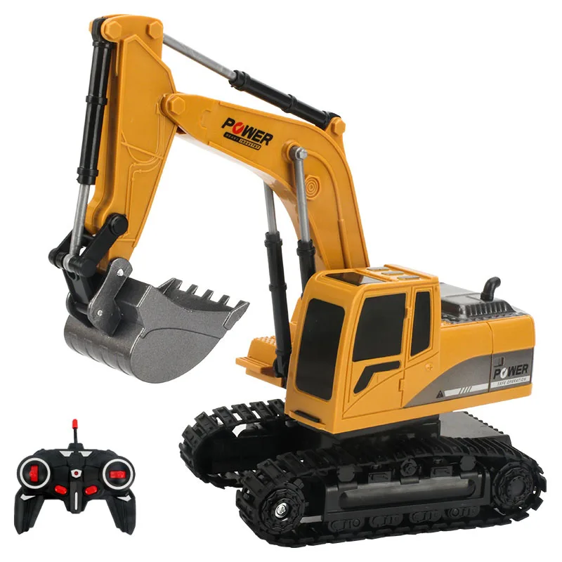 

2.4Ghz 6 Channel 1:24 RC Excavator toy RC Engineering Car Alloy and plastic Excavator RTR For kids Christmas gift