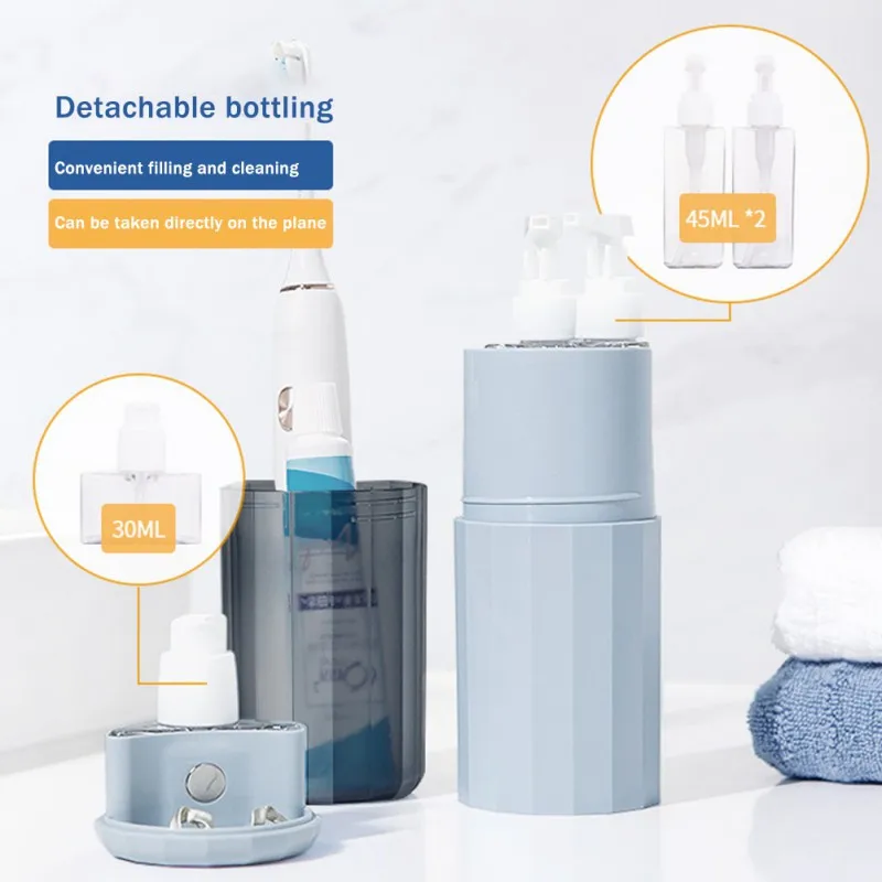

Travel Toothbrush Cup Portable Travel Case oiletry Storage Box Toothbrush Handle Storage Boxes 2021 summer new Practical