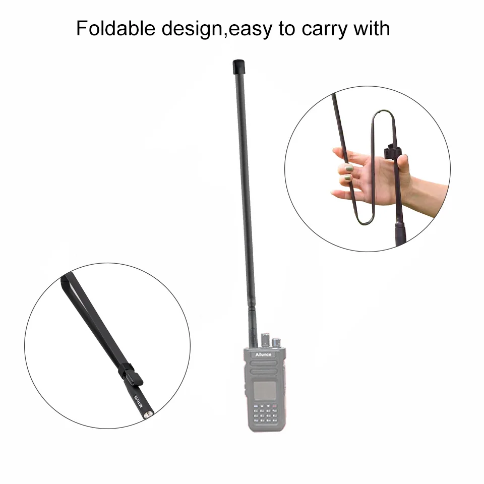 Tactical Antenna SMA-F  Foldable Walkie Talkie 2PCS HA02 Antenna for Airsoft Game For Baofeng UV-5R UV-82 Retevis HD1 RT29 H777