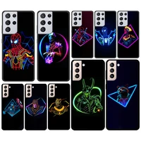 marvel hero color for samsung galaxy s21 s20 fe ultra plus s10 s9 s8 s7 s6 edge 5g silicone black soft phone case