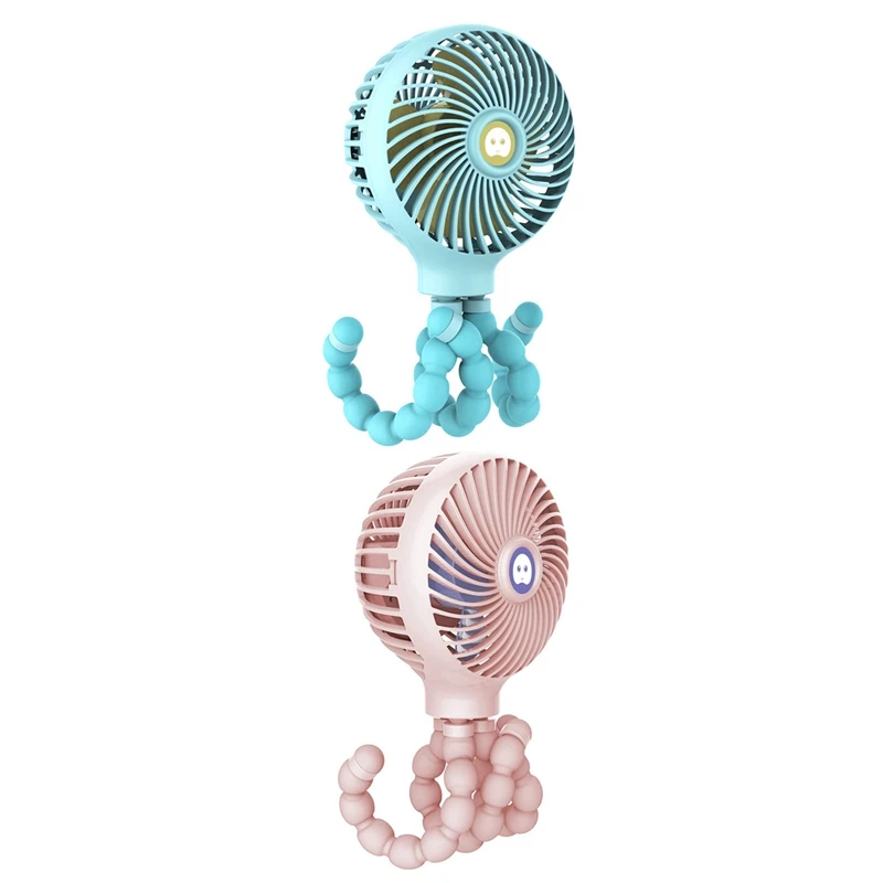 2 комплекта портативный мини-вентилятор для коляски персональный настольный