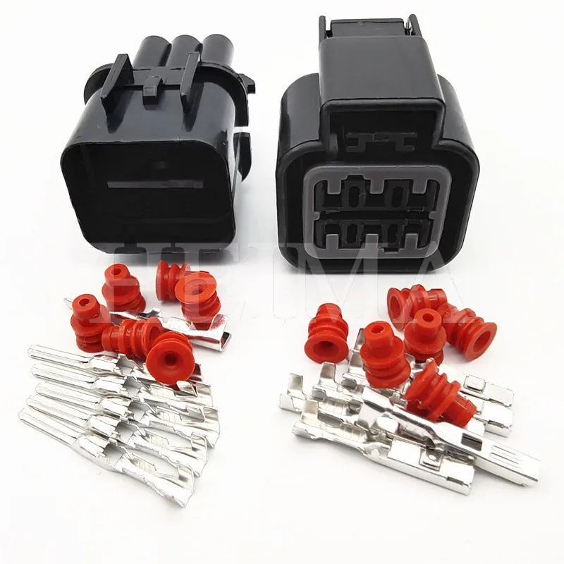 10 sets black 6 pin male female PB621-06020 PB625-06027 KUM auto Waterproof HYUNDAI Kia Elantra headlamp connector fog lamp plug |