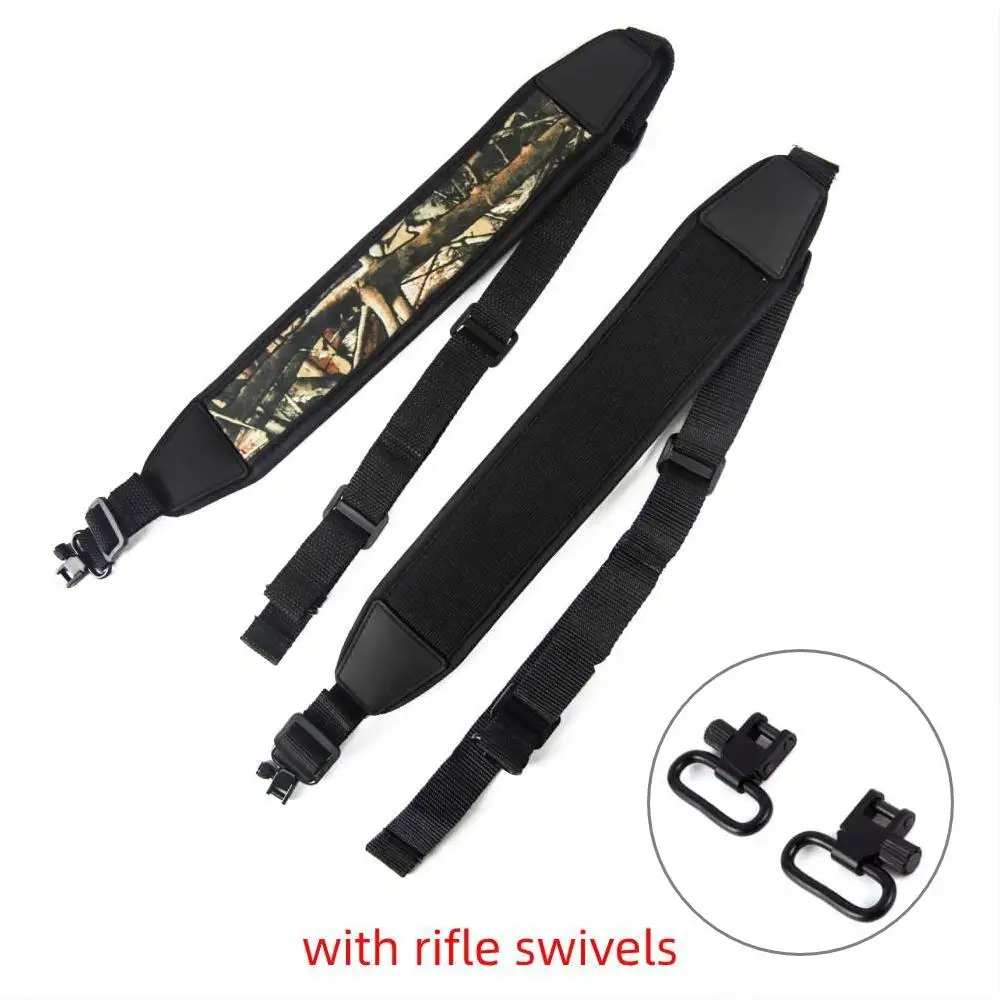 Камуфляжный/полностью черный Регулируемый ремень для винтовки с нескользящей