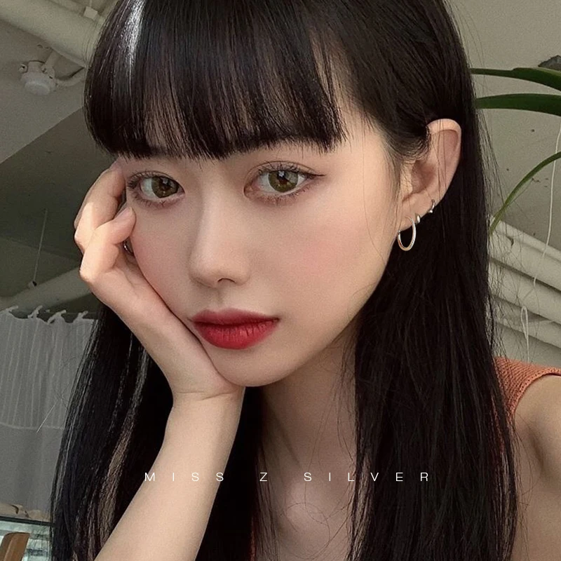 Серебряное кольцо для ушей клипса женские серьги из стерлингового серебра