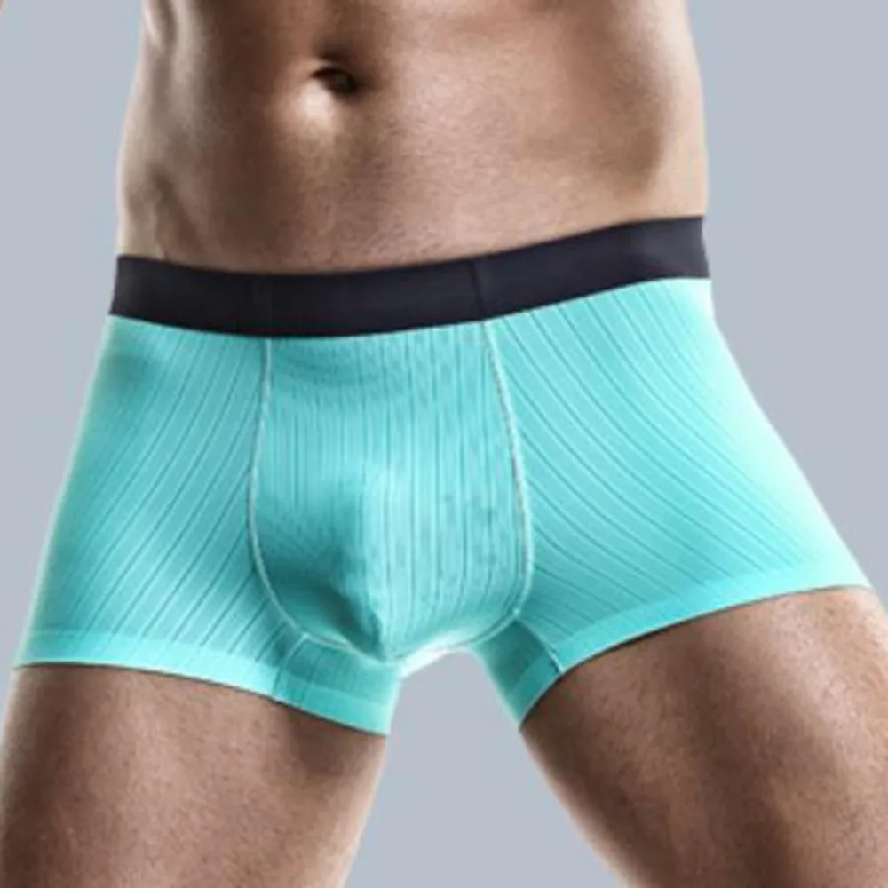 

Sexy Men Lingerie Ice Silk See-through Boxer Briefs Sheer Mesh Pouch Underwear Boxer Shorts Small Fresh Underwear