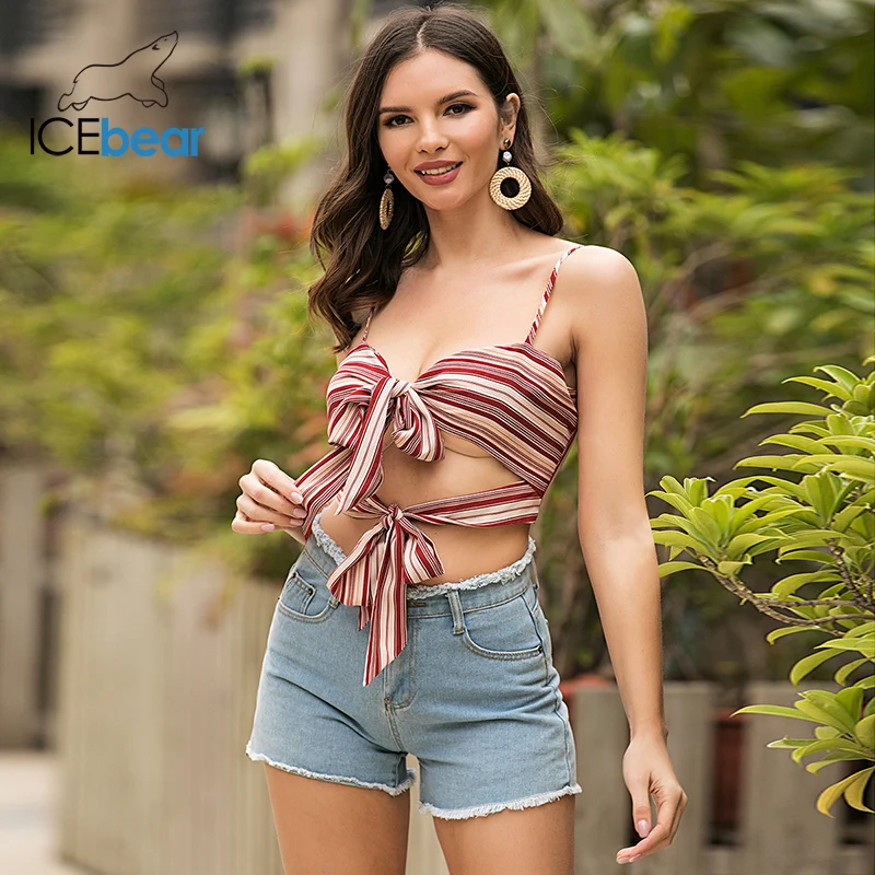 Icebear 2020 лето оригинальный дизайн слинг Холтер сексуальный ремешок полосатый