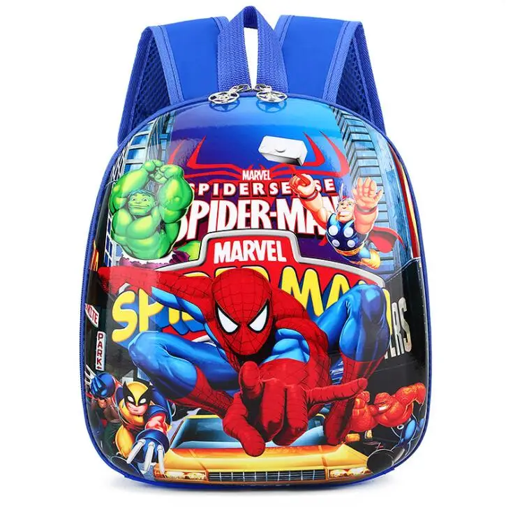 Дисней Дети мультфильм школьные сумки 3D человек паук рюкзак для детского сада