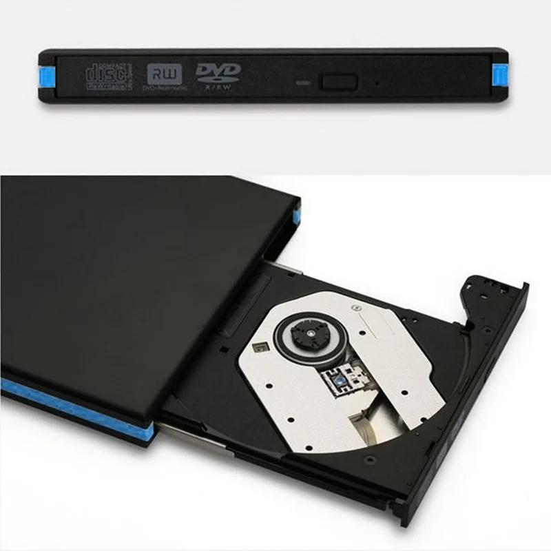Роскошный USB 3 0 Корпус для внешнего жесткого диска CD DVDRW Blue Ray 12 7 мм SATA Drive VH99 |