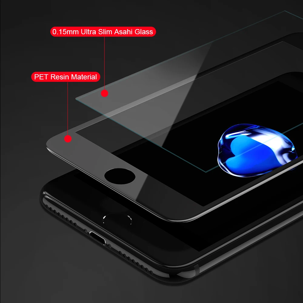 3D полноэкранное закаленное стекло FLOVEME для iPhone 6s 6 с защитой от синего излучения