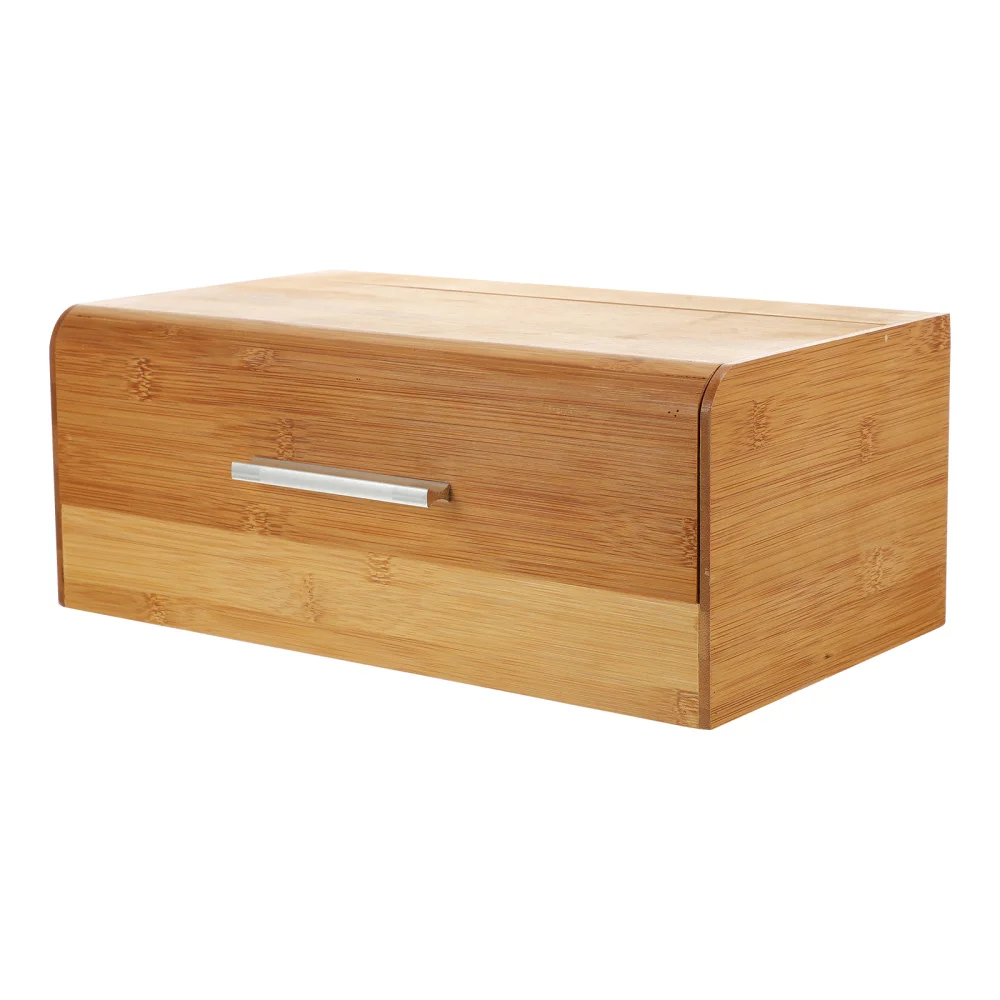 

1pc Creative Bamboo Bread Storage Box Snack Storage Holder (Assorted Color)