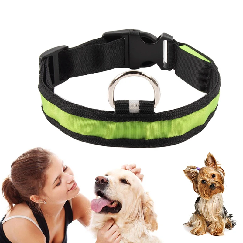 Светящийся ошейник нейлоновый светильник ремень светящийся ночник кольцо Тедди