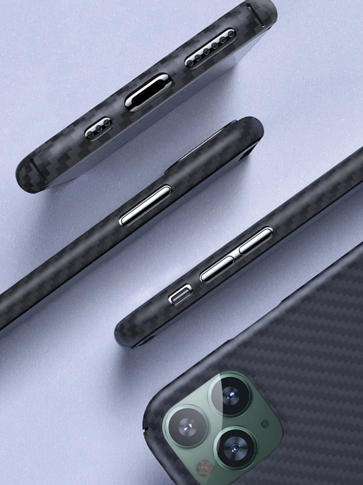 Чехол для телефона из углеродного волокна iPhone 11 Pro Max Модный высококачественный