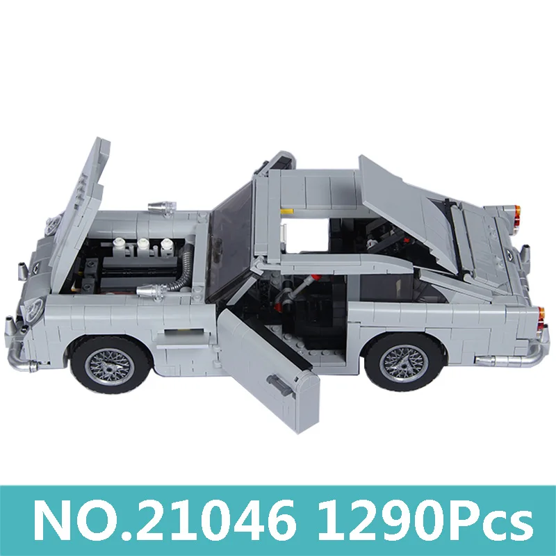 Конструктор Lepinblocks Technic Car King Bricks 21046 Aston Martin DB5 Creator, набор строительных блоков 10262, игрушки для детей, подарок