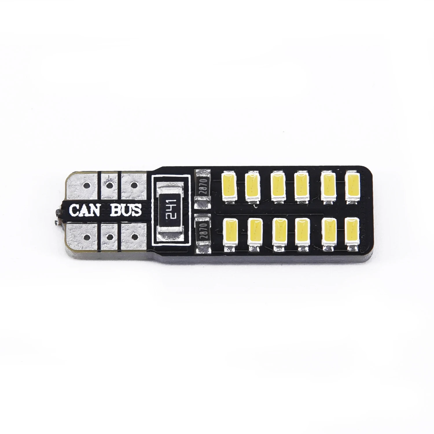 

10 шт., Автомобильные светодиодные лампы 194 24SMD T10 W5W