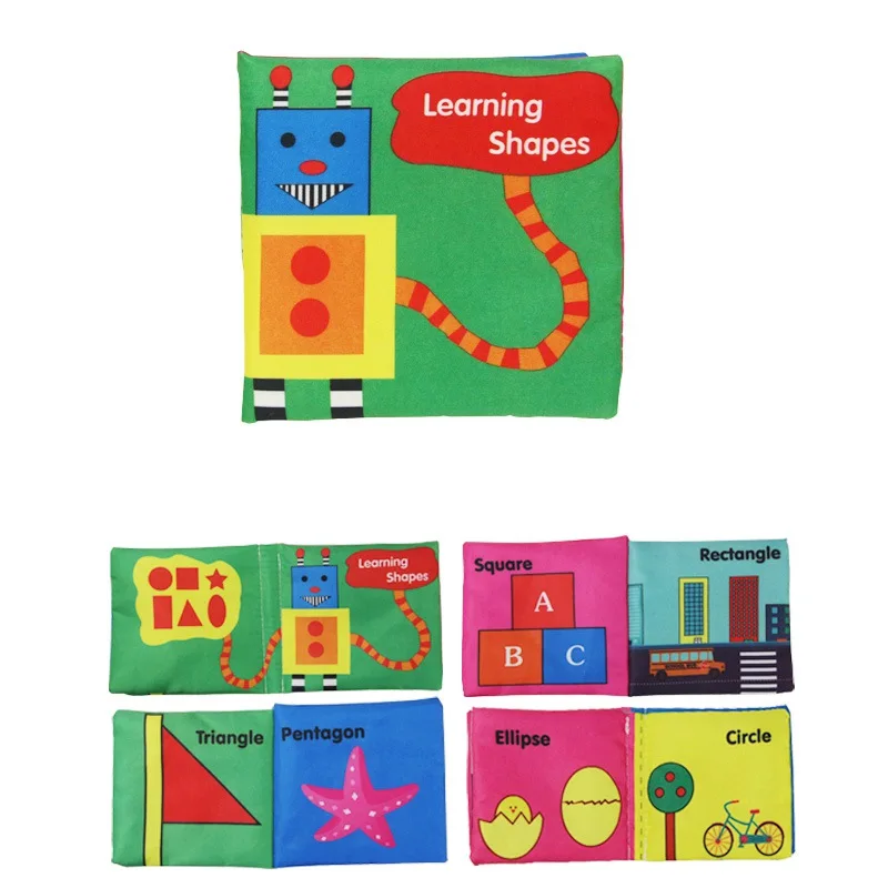 Cloth Baby Book Anti-bite Intelligence Development Educational Toy Soft Cloth Learning Cognize Books Baby Toddler over 1 Years