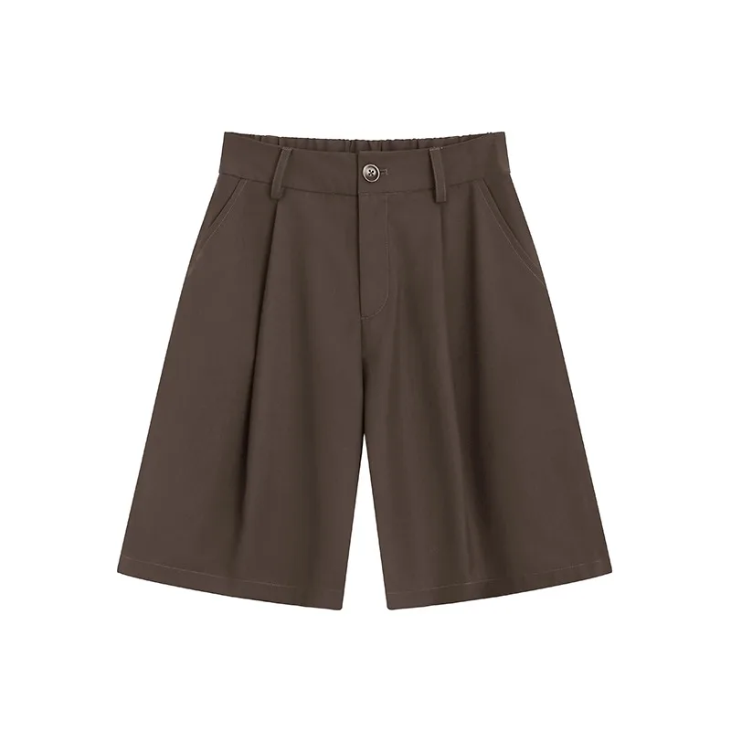 

CX Straight Fashion Shorts 2021 New Summer Show Thin High Waist Black Shorts Joker Wide Leg Casual Exercise Women Suit Shorts