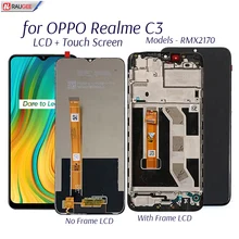 Display For Oppo Realme C3 RMX2027 LCD Display Touch Screen Replacement Tested SmartPhone LCD Screen Digitizer Assembly