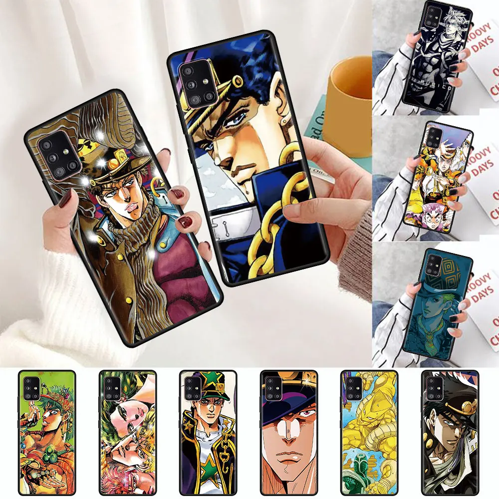 

Anime Black Case for Samsung Galaxy A51 A71 A21s A31 A12 A41 A11 A51 A02s A42 A01 A32 5G A91 Jojo 39 S Bizarre Adventure Cover