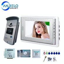 7 Inch Video Intercom For Home Lock Door Access Card Control System Electric Doorman Video Intercom For The Apartment Doorbell