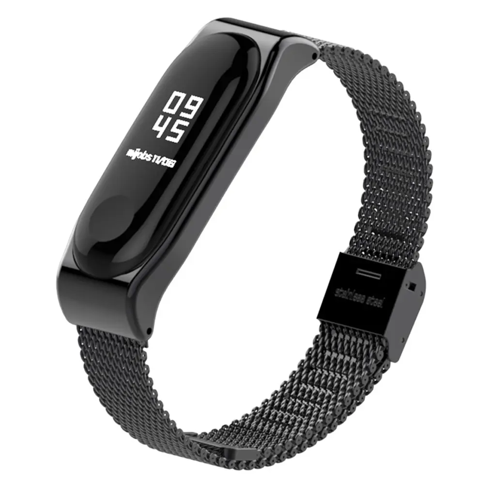 Новый браслет mi jobs Band 3 ремешок для Xiaomi умный из черного металла | Наручные часы