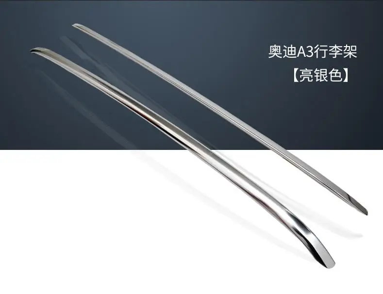 High-quality For Audi A3 2014 2015 2016 2017 2018 Aluminium alloy Silver Top Roof Rails Rack Side Bars Decoration Trim Cover | Автомобили