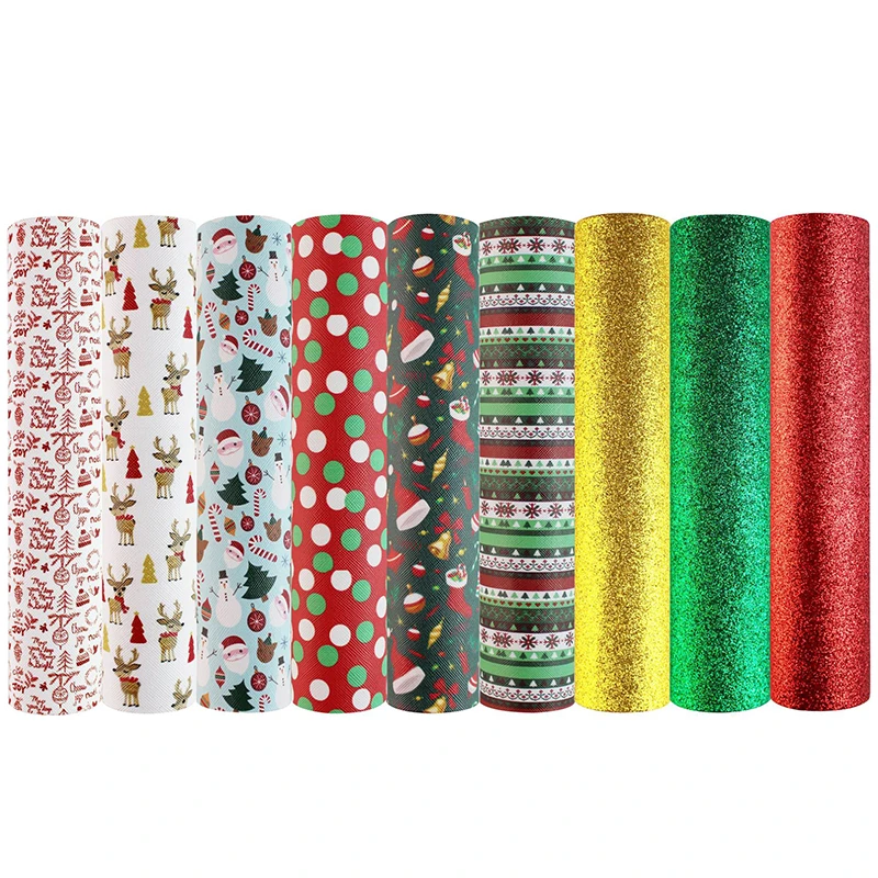 

diy christmas tree faux leather sheets for earring halloween cricut fall winter xmas 21*16cm