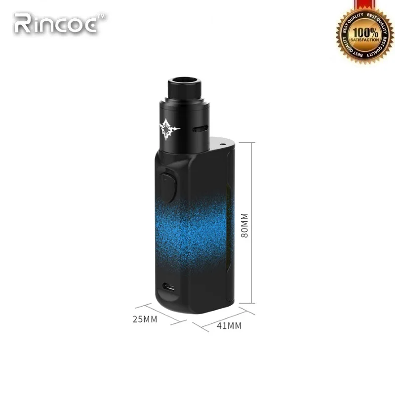Оригинальная электронная сигарета Rincoe Manto Mini RDA 90 Вт Комплект 18650 TC коробка мод с