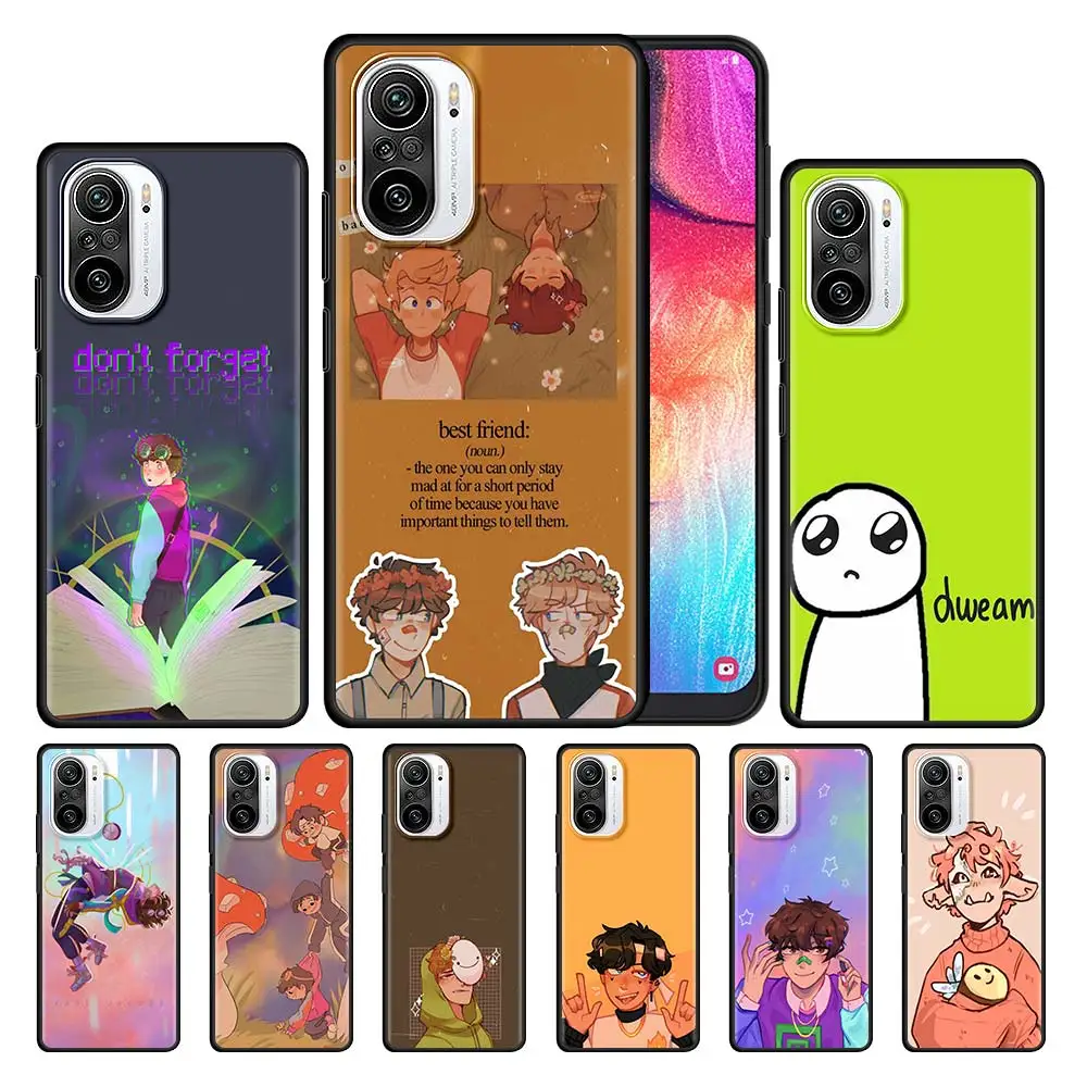 

Dream Smp Luxury Silicone Phone Case For Xiaomi Redmi Note 10 9 8 Pro 7 9A 9T 9S 9C K40 8A 8T Soft TPU Back Cover Coque Funda