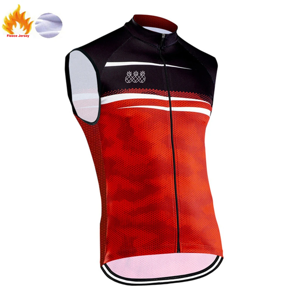 

Males' Winter Cycling Jersey Sleeveless Keep Warm Racing Clothes Pro Team Uniform Anti-UV Road Bike Racing Sportswear