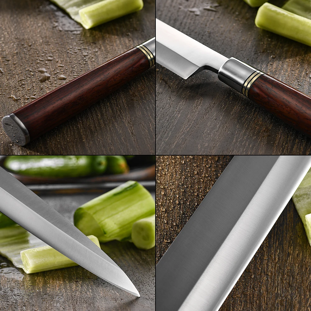 Нож шеф-повара сашими немецкие ножи из стали 1.4116 для нарезки лосося резки рыбы