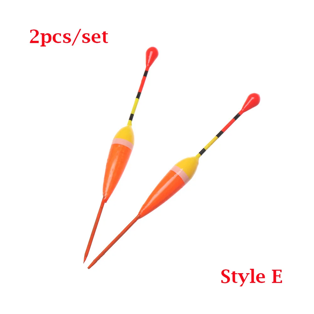 Style E 2 шт. набор поплавков для ловли со льдом, буй, рыбалка, световая палочка, Плавающие буи для рыболовных принадлежностей, различные размеры - Цвет: Style E