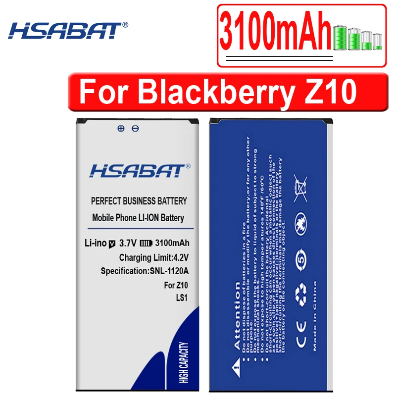 HSABAT Новая батарея 3100mAh LS1 для Blackberry Z10 BBSTL100 4w Laguna RFH12LW STL100 2 LTE 3 1|ls1 battery|battery forz10 battery |