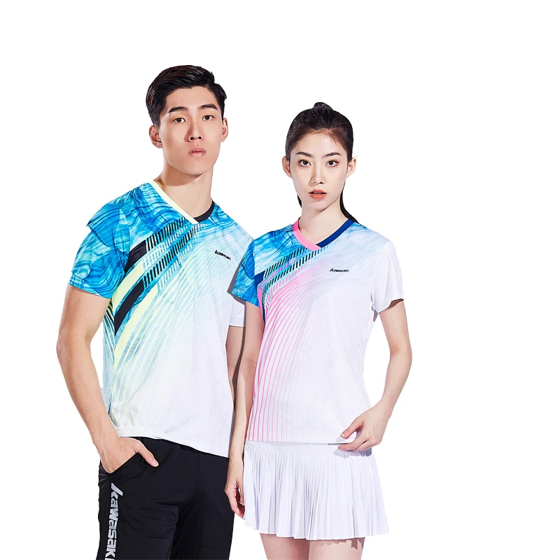 

Kawasaki Padle T-shirt Men Quick Dry Breathable Short-Sleeve Training T-Shirts Table Tennis For Male Sportswear ST-S1121