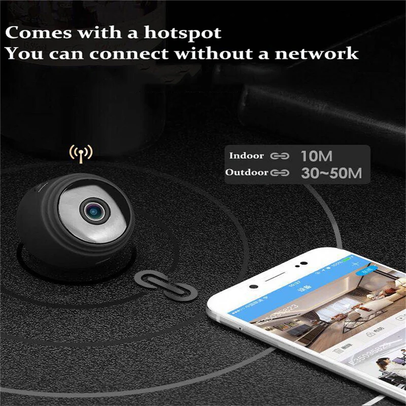 

1080P 150Wide Angle Mini WIFI Camera Camcorder Wireless IP camera Home Security DVR Night Remote Monitor Phone App