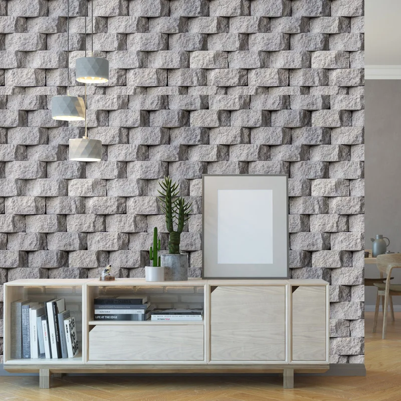 Style I 3D красные кирпичные обои для гостиной, спальни, кухни, ТВ-фона, художественная Настенная ПВХ Съемная самоклеящаяся настенная бумага, домашний декор - Цвет: Style I