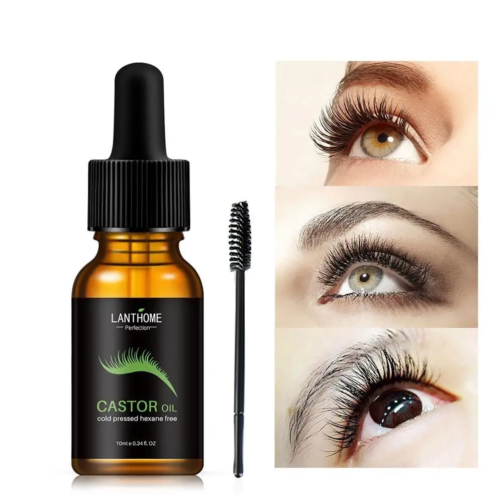 

Castor Oil Eyelash Growth Liquid Castor Seed Oil Mild Eyelash With Oil Eyelash Maintenance Brush Essential Growth Nourishin Q6L9