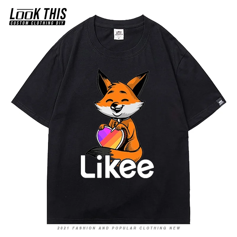 

Hot App LIKEE Women's T-shirt Funny Short Sleeve Tops Street Vintage Female White T Shirt Summer 2021 Kawaii Girls Tee Tops