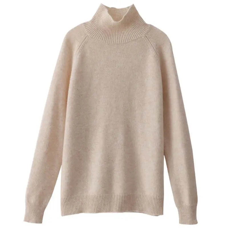 

2011new women Turtleneck wool sweater autumn winter cashmere jumpers knit female long sleeve thick loose pullover