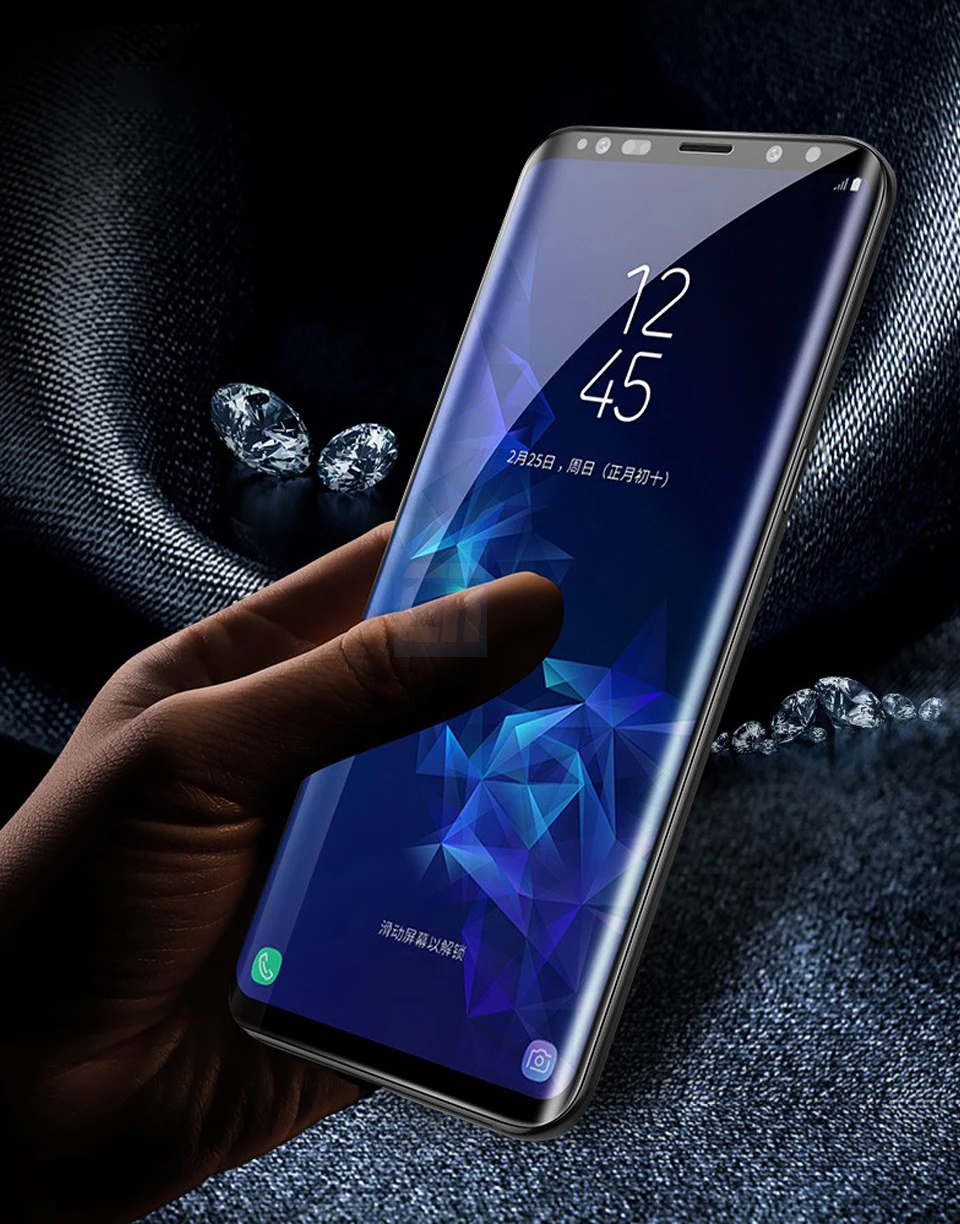 6D закаленное стекло с закругленными краями для samsung Galaxy Note 8, 9, 10 Pro, Защита экрана для samsung S8, S9, S10 Plus, защитное стекло