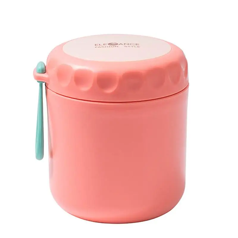 Кружка для завтрака с контейнером для еды, молока и супа, сохраняющая тепло, переносная, с изоляцией и подогревом, подходит для хранения готовых к завтраку каш и овсянки.