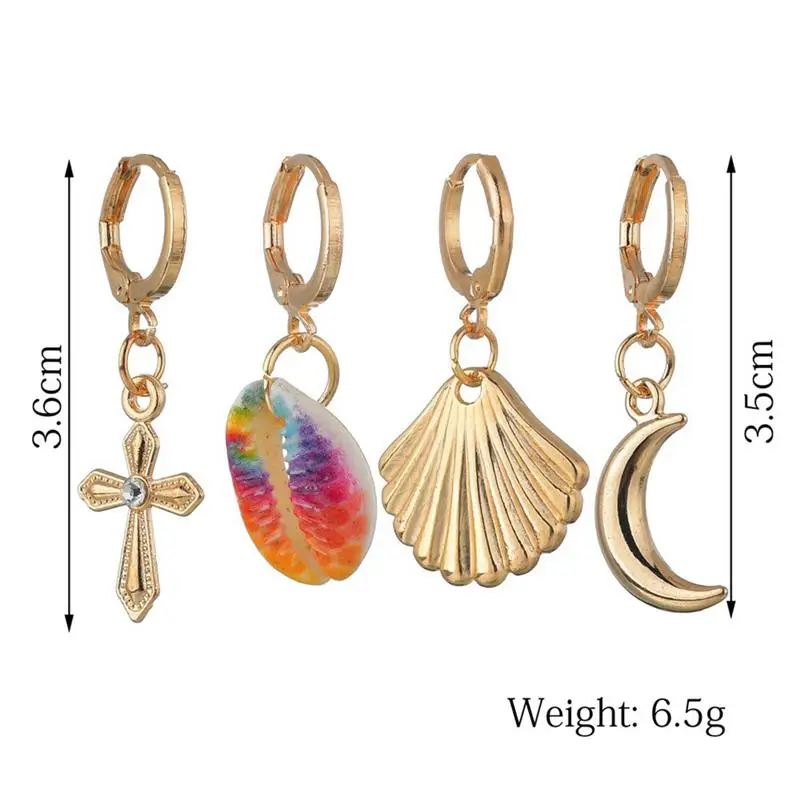 4 шт./компл. пляжные серьги украшения для сережек повседневные декоративные