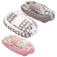 baby lounger portable napping baby bassinet with pillow quilt portable crib travel bed nfant toddler cotton cradle