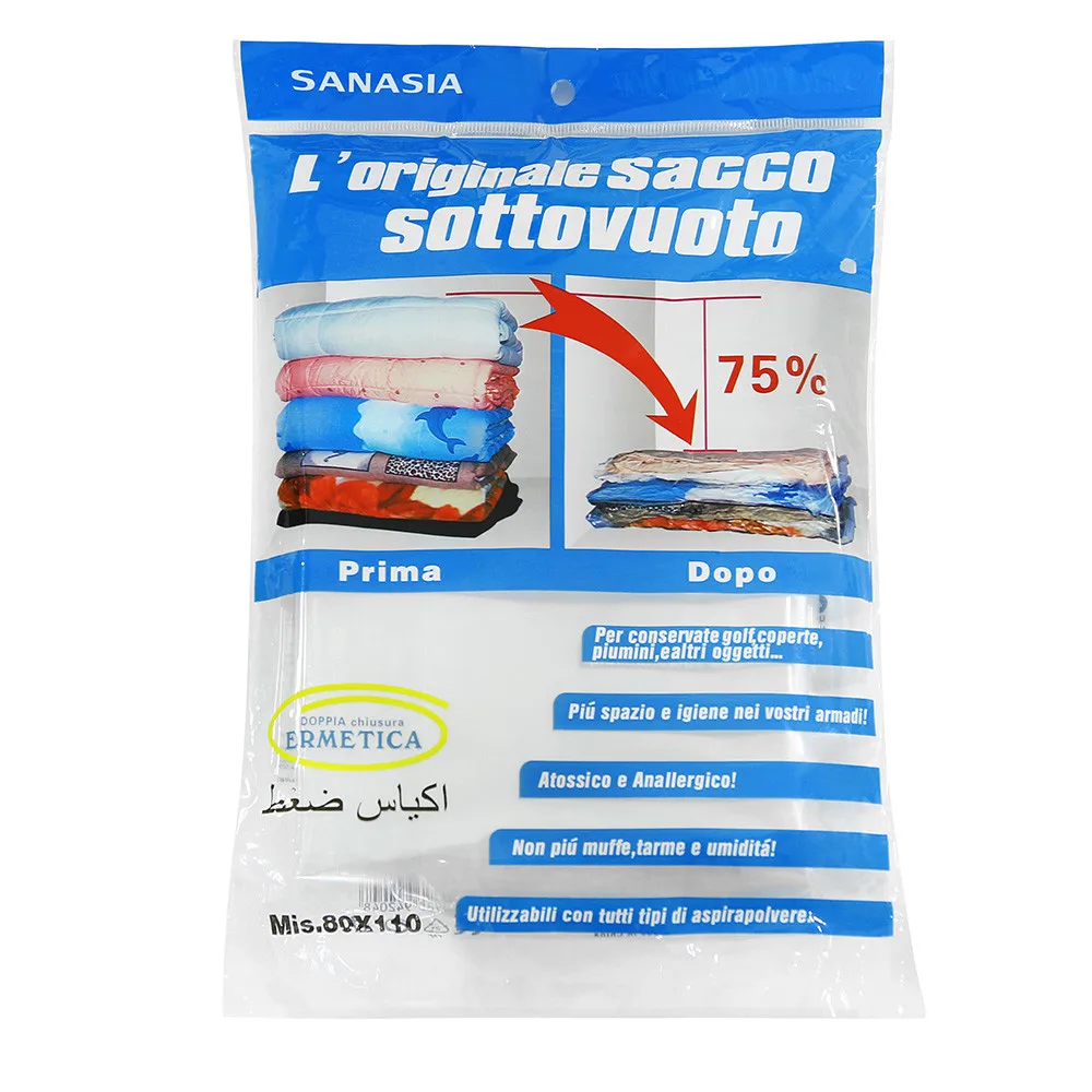 

Vacuum Bag For Clothes Storage Bag Home Organizer Transparent Border Foldable Compressed Large Seal Space Saving Seal Package